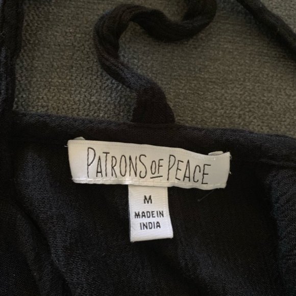 Patrons of Peace Bell Sleeve Open Back Boho Top - Picture 3 of 6